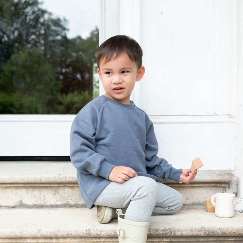 Cotton Sweatshirt - Marine Blue