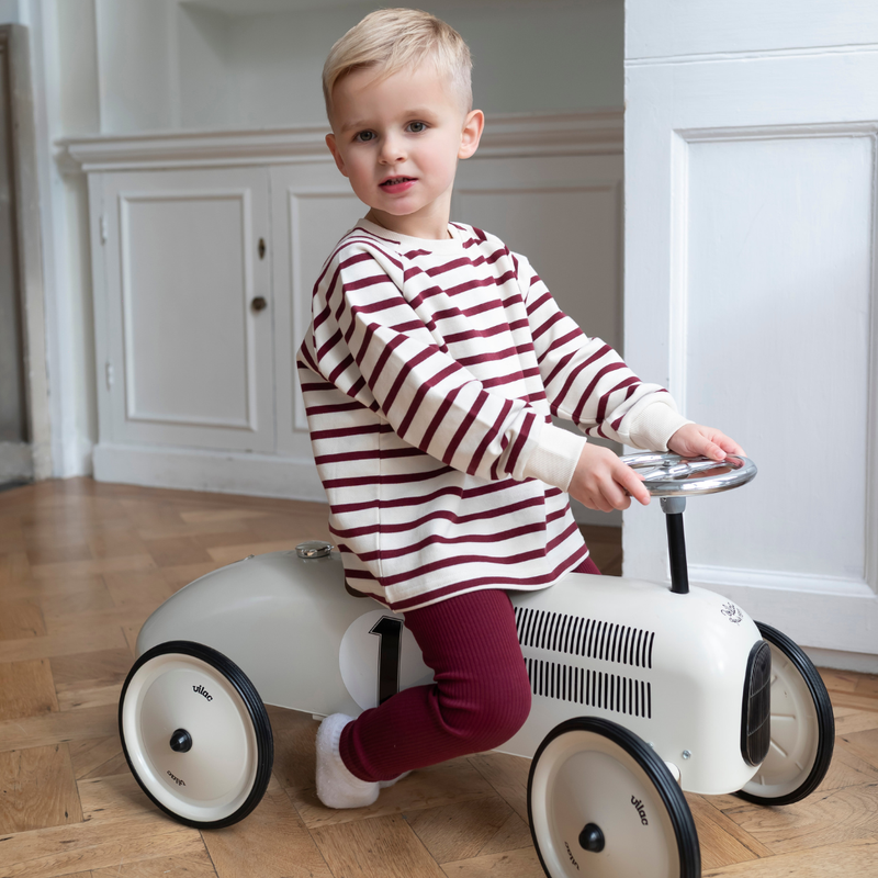 Ribbed Leggings - Maroon