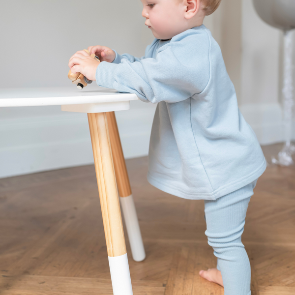 Ribbed Leggings - Cornflower Blue