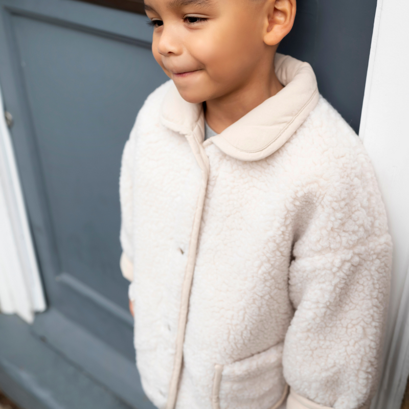 *PRE-ORDER* Reversible Teddy Coat - Stone
