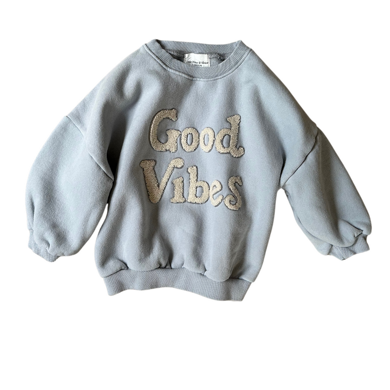 Good Vibes Sweatshirt - Pale Blue