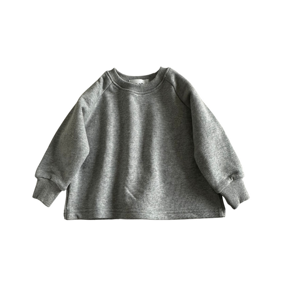 Cotton Sweatshirt - Grey Marl