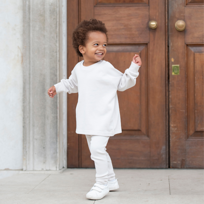 Ribbed Leggings - Off White
