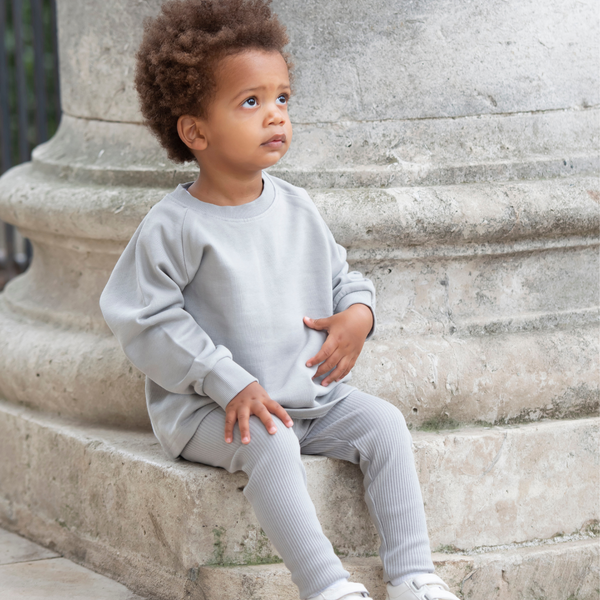Ribbed Leggings - Powder Blue