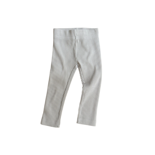 Ribbed Leggings - Off White