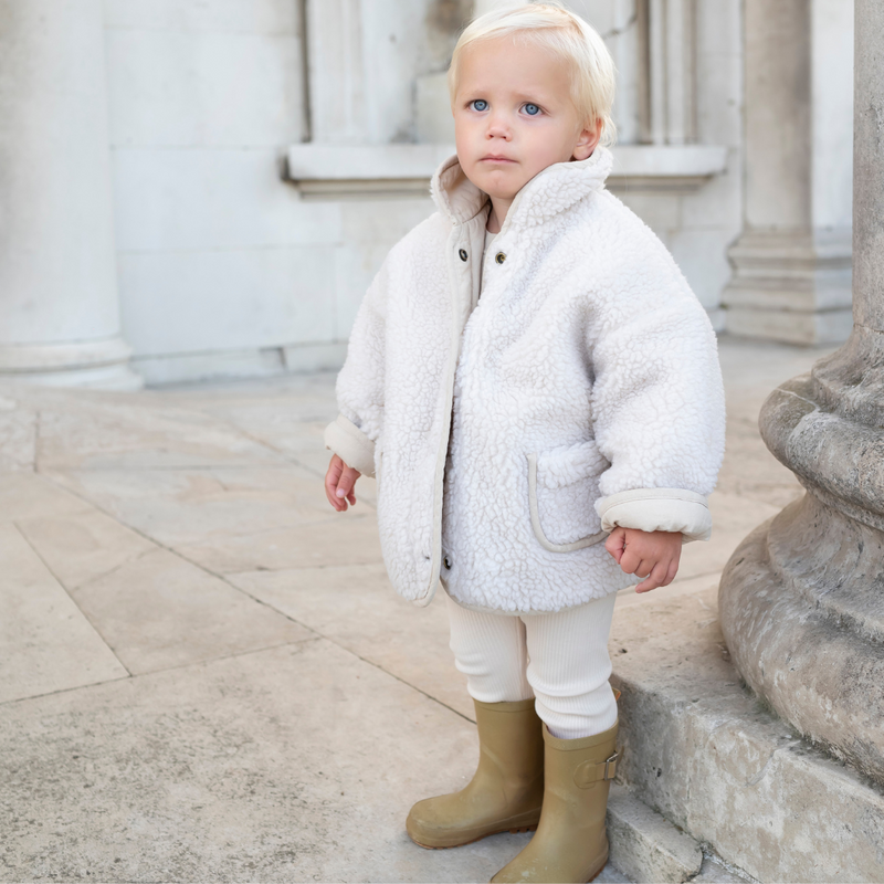 *PRE-ORDER* Reversible Teddy Coat - Stone