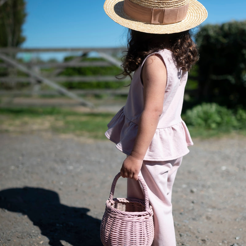 Peplum Summer Set - Dusky Pink