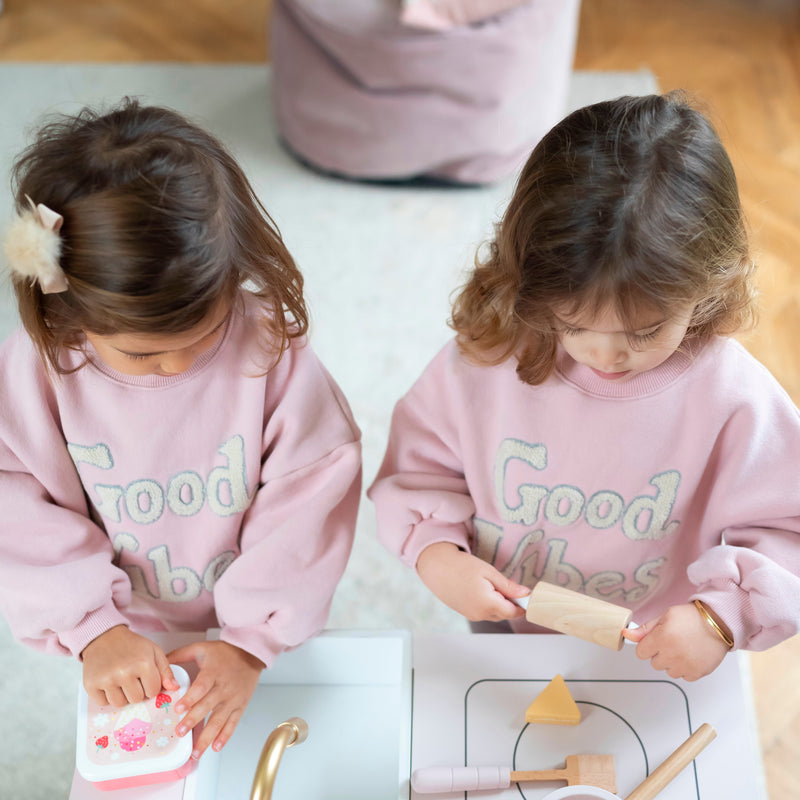 Good Vibes Sweatshirt - Pale Pink