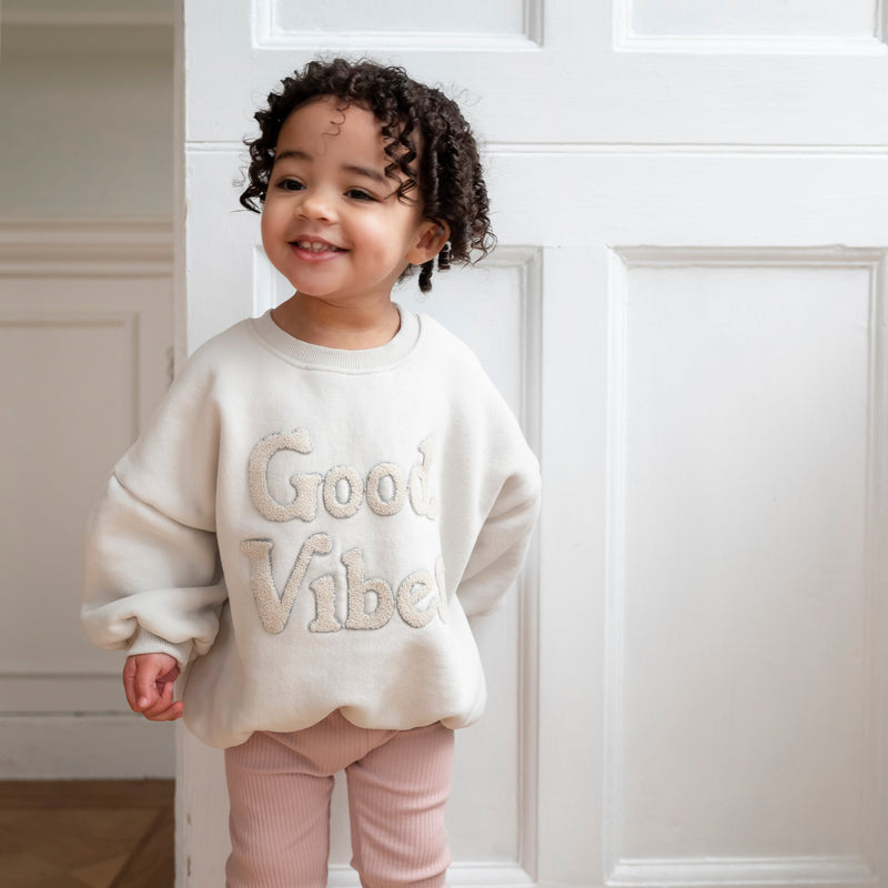 Good Vibes Sweatshirt - Ecru