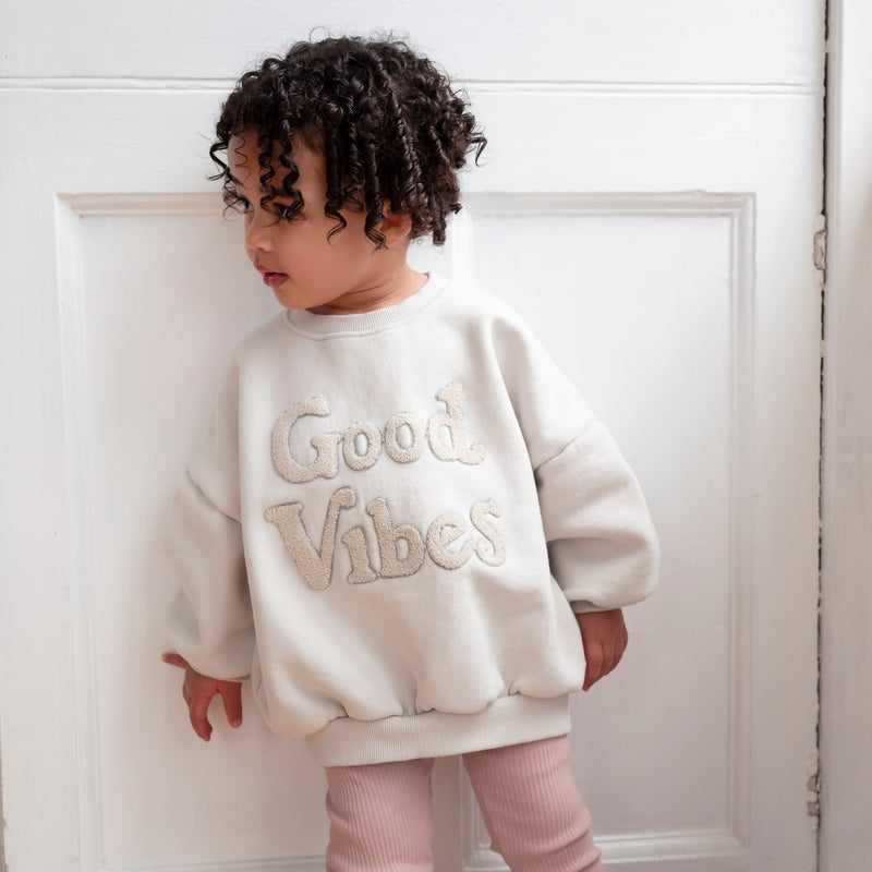 Good Vibes Sweatshirt - Ecru