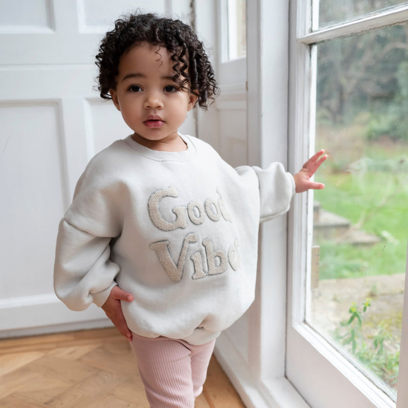 Good Vibes Sweatshirt - Ecru