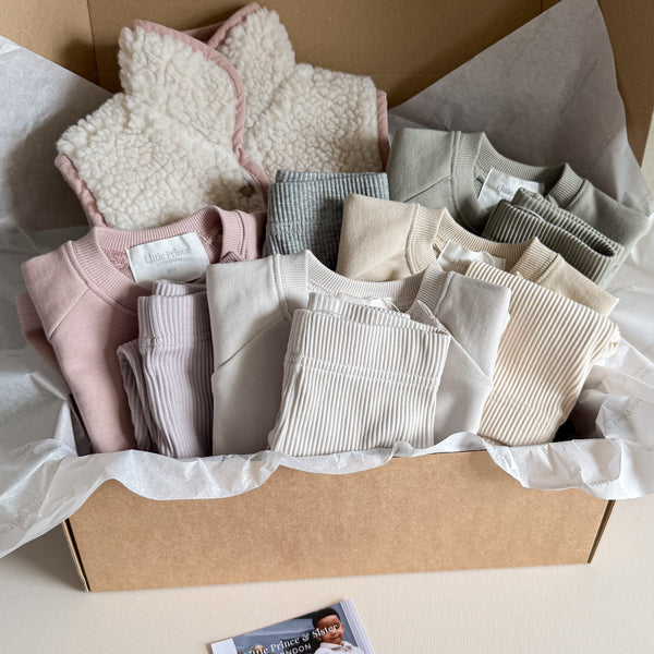 *PRE-ORDER* The Little Sister Winter Capsule Wardrobe Box With Dusky Pink Warmer
