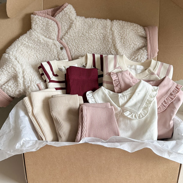 *PRE-ORDER* The Little Sister Christmas Capsule Wardrobe Box With Dusky Pink Coat