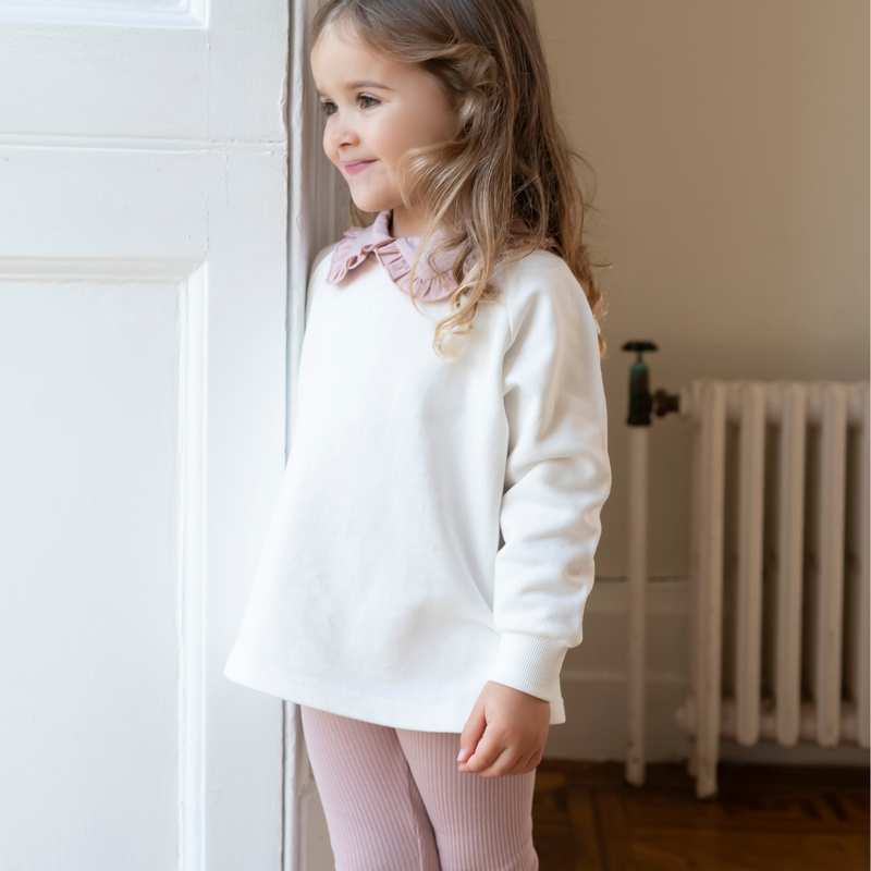 Cotton Sweatshirt - Ivory