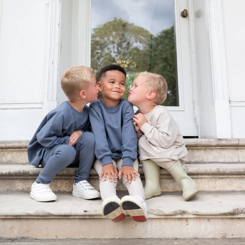 Ribbed Leggings Marine Blue