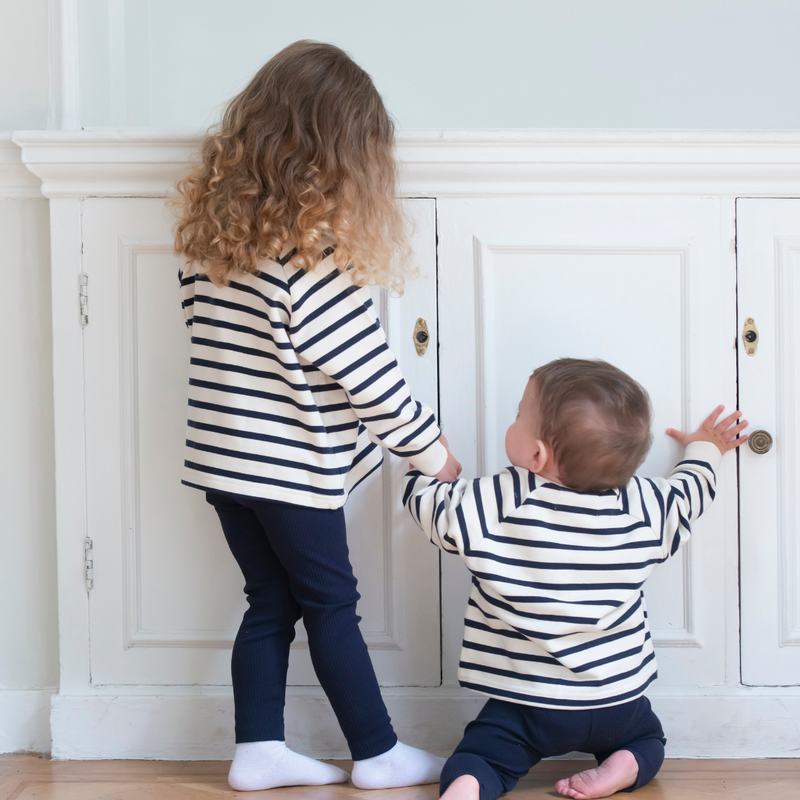 Cotton Sweatshirt - Breton Stripe