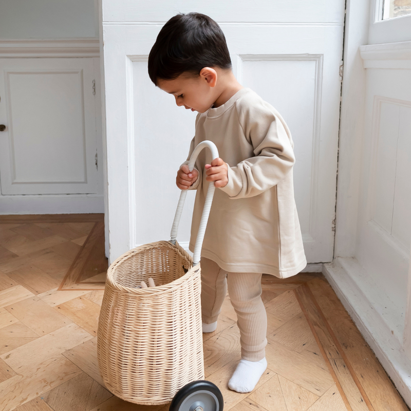 Cotton Sweatshirt - Light Beige