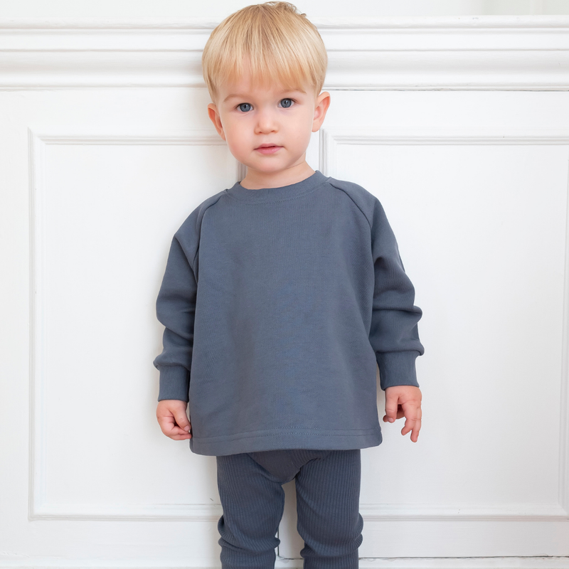 Cotton Sweatshirt - Marine Blue