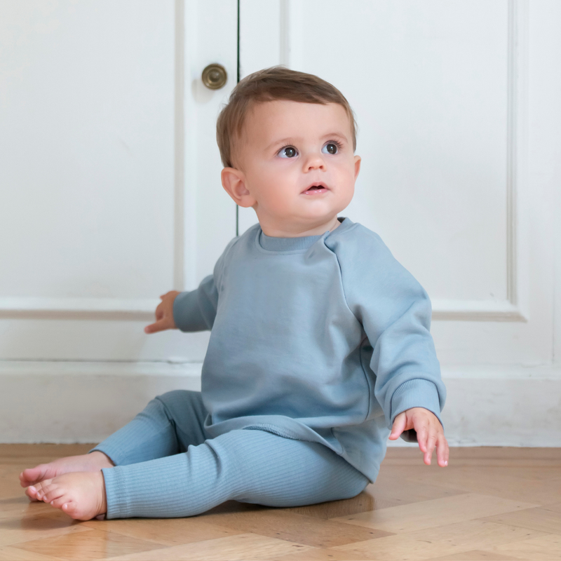 Cotton Sweatshirt - Cornflower Blue