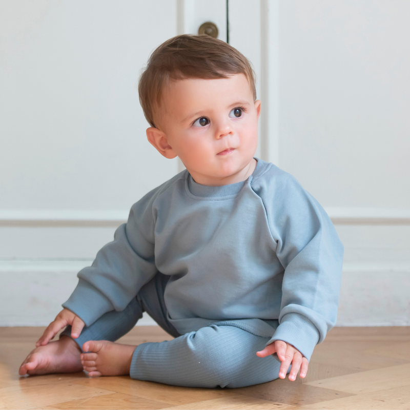 Cotton Sweatshirt - Cornflower Blue