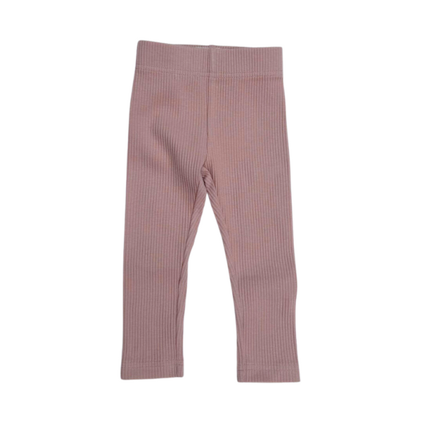 Ribbed Leggings - Dusky Pink