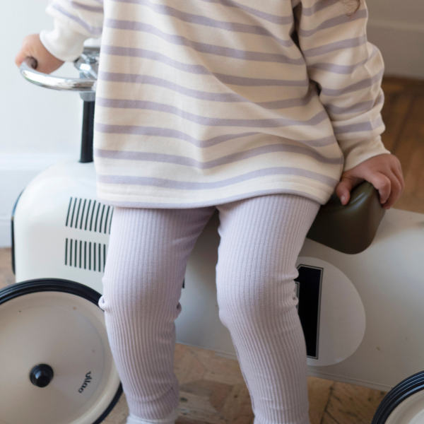 Ribbed Leggings - Lilac