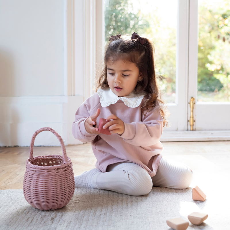 Cotton Sweatshirt - Dusky Pink