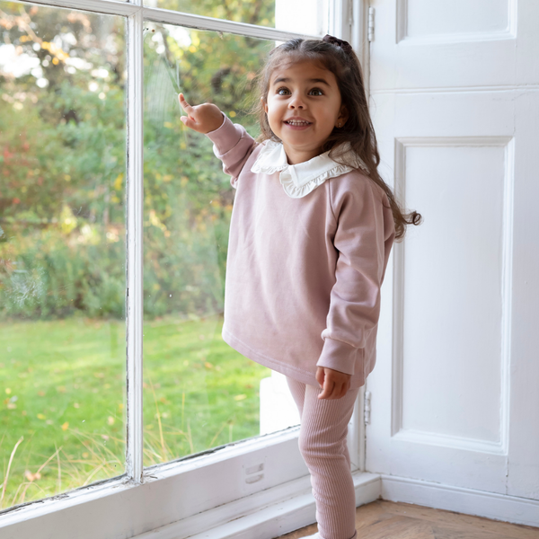 Cotton Sweatshirt - Dusky Pink