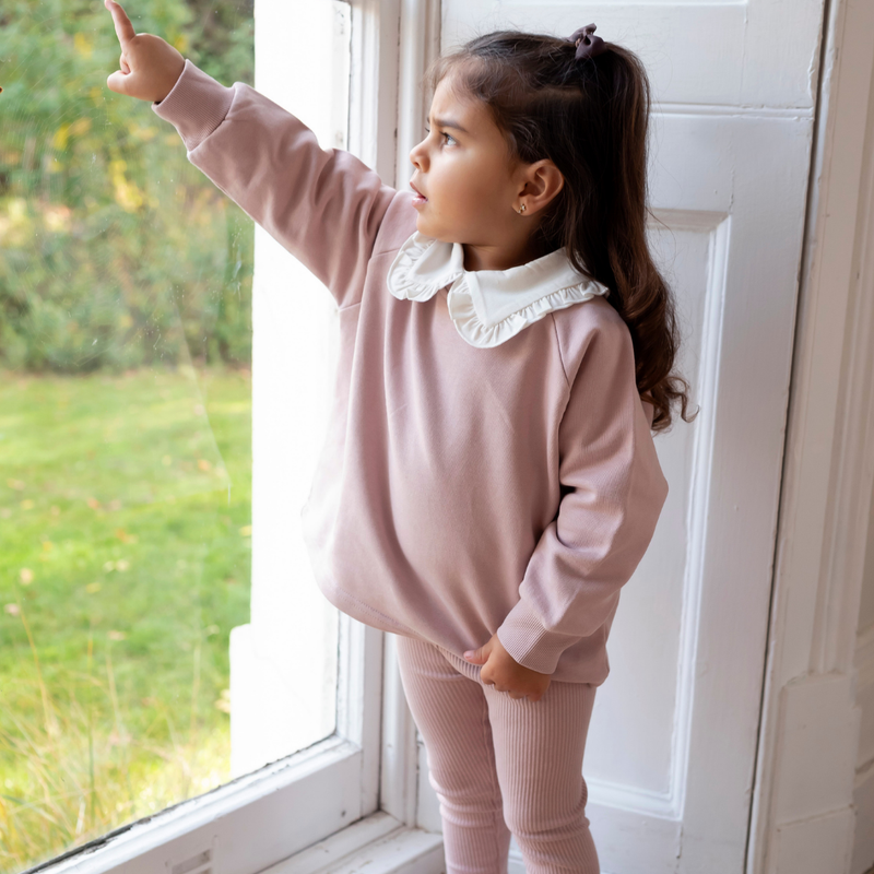 Cotton Sweatshirt - Dusky Pink